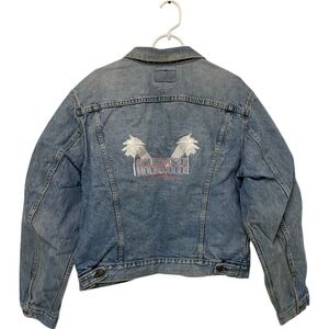 Vintage Levis Trucker Denim Jacket Mens 50L XL‎ Hollywood Embroidered 71506 0214